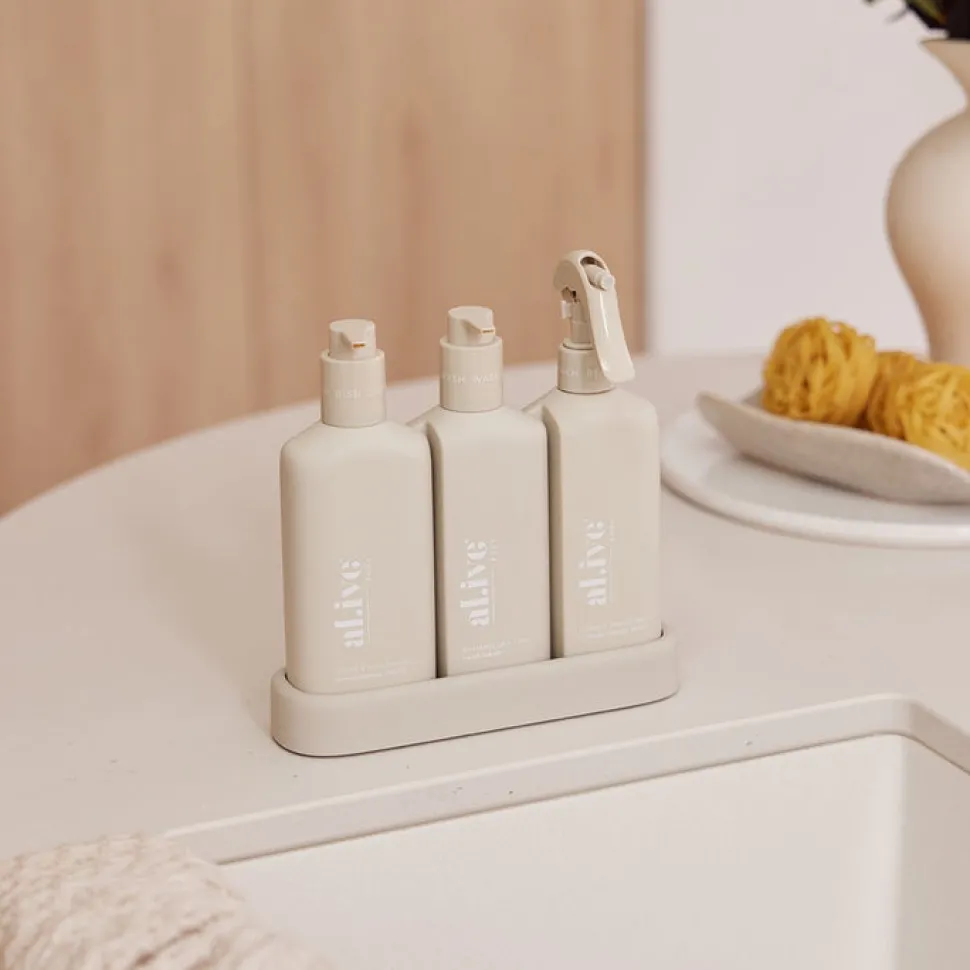 al.ive Premium Bench Trio (Dish/Wash/Bench) - Lemon & Pomegranate + Watermelon & Lime (Grey)
