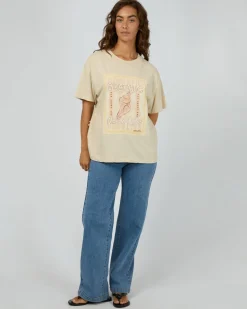 All About Eve Adriatic Box Tee - Natural