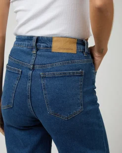 All About Eve Charlie High Rise Wide Leg Jean - Mid Blue