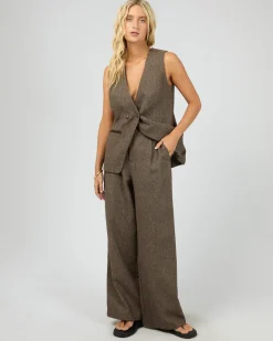 All About Eve Elodie Pant- Brown