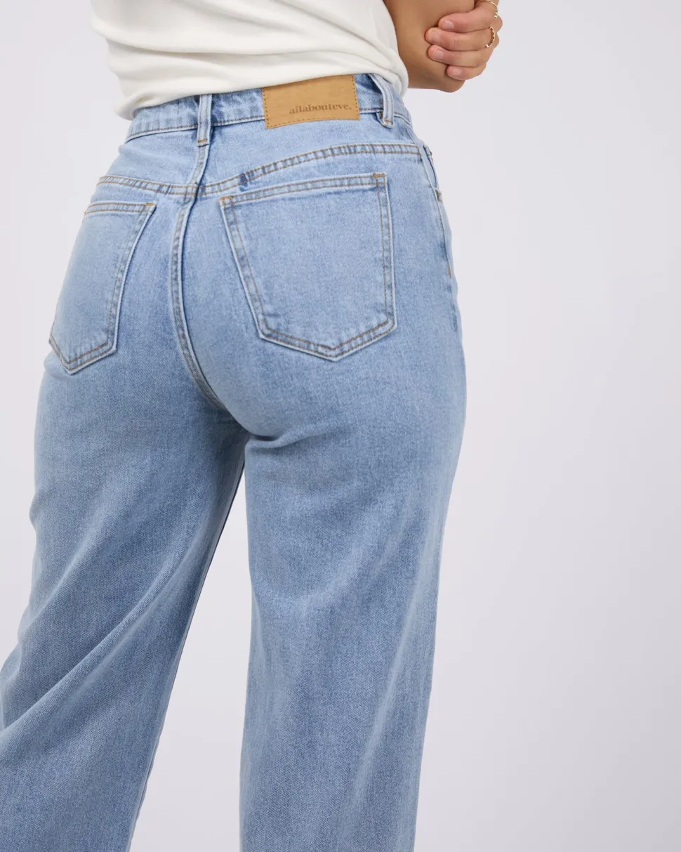 All About Eve Jacqui Wide Leg Jean - Light Blue