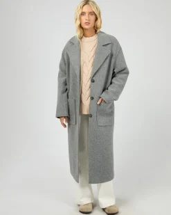 All About Eve Long Island Coat - Grey