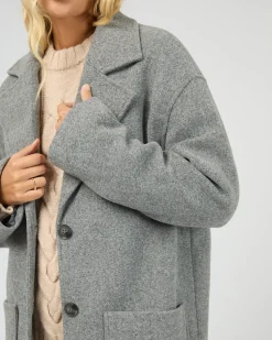 All About Eve Long Island Coat - Grey