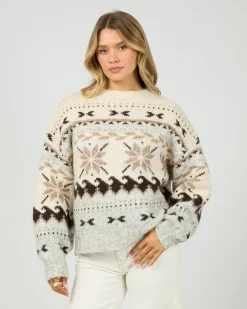 All About Eve Marina Knit Crew - Multi