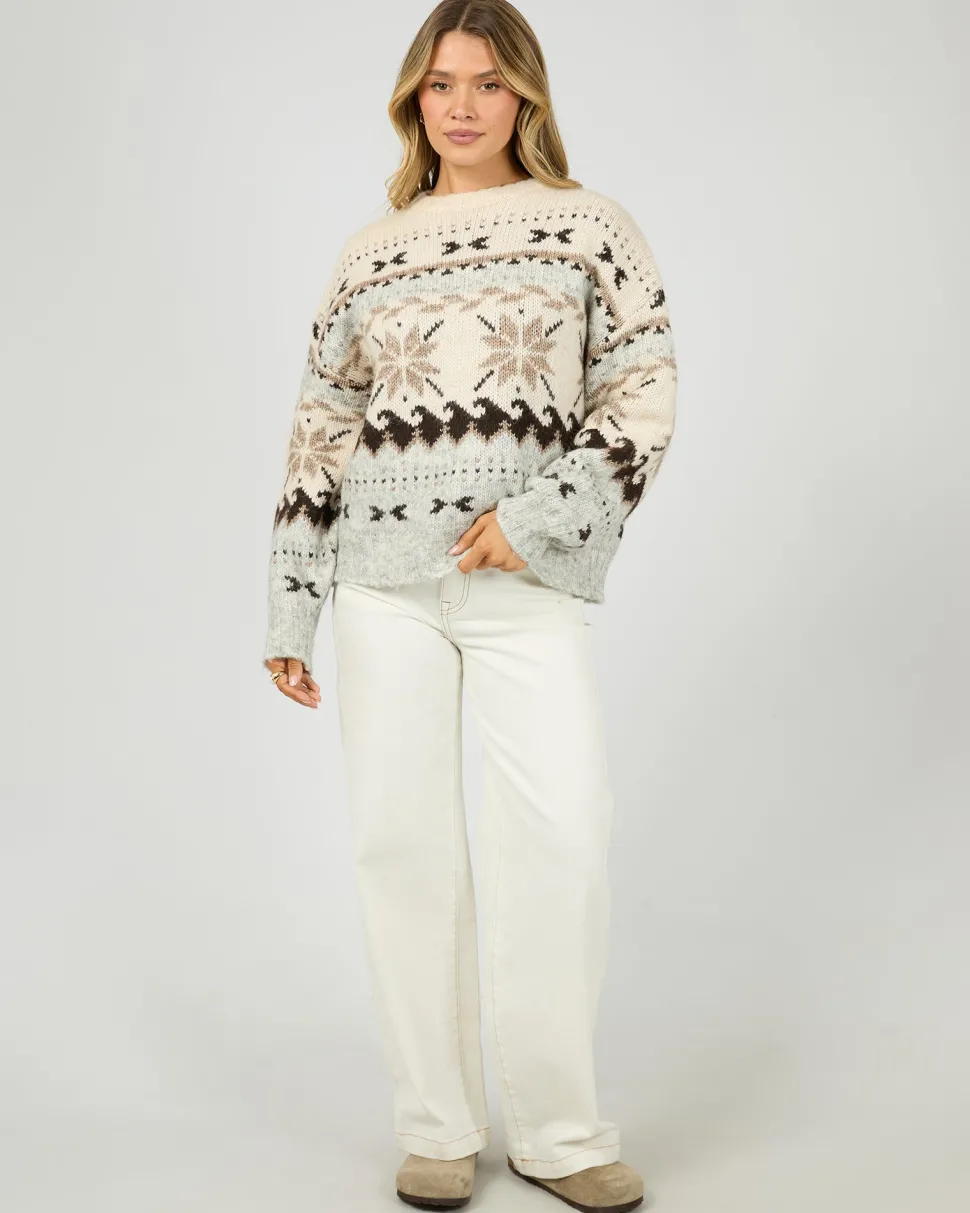All About Eve Marina Knit Crew - Multi