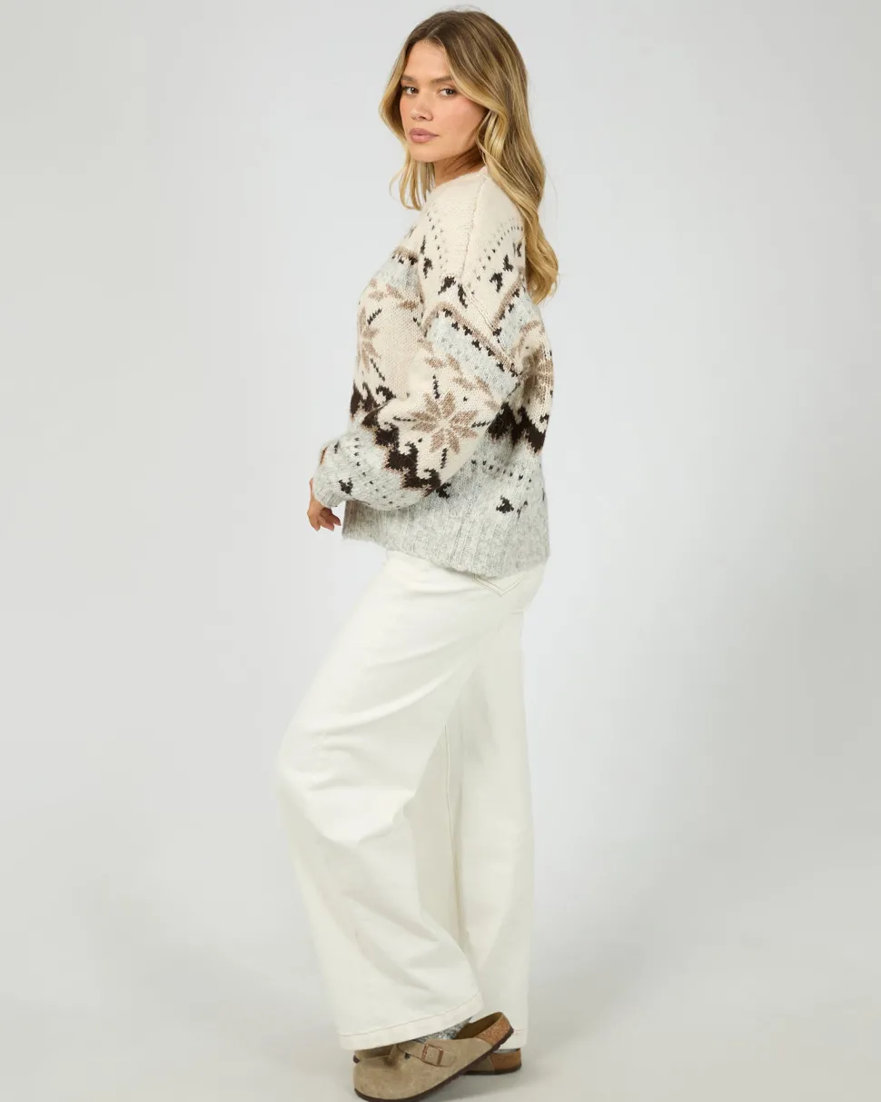 All About Eve Marina Knit Crew - Multi
