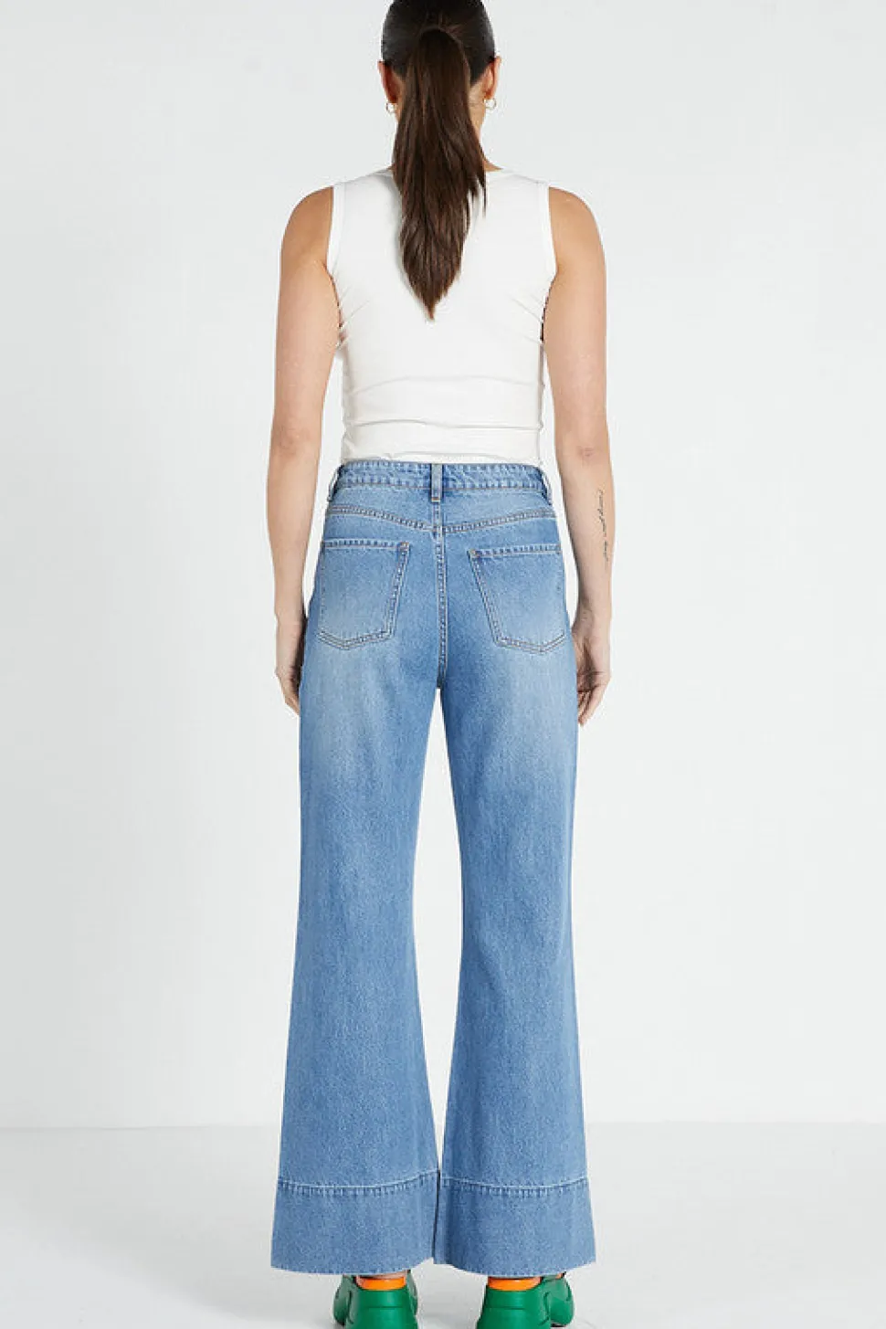 Bohemian Traders Flared Jean - Light Blue
