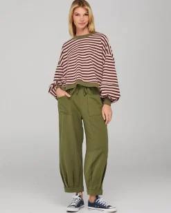 Boom Shankar Guru Sweater - Dusty Pink Stripe