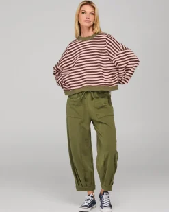 Boom Shankar Guru Sweater - Dusty Pink Stripe