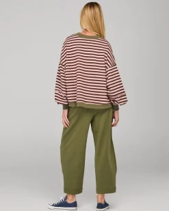 Boom Shankar Guru Sweater - Dusty Pink Stripe