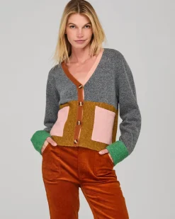 Boom Shankar Remi Cardigan - Grey Multi