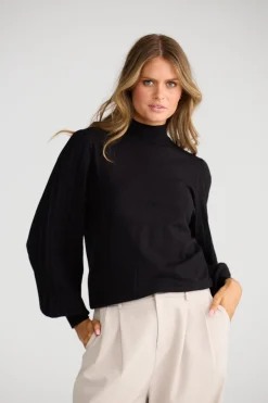 Brave & True Briony Knit Top - Black