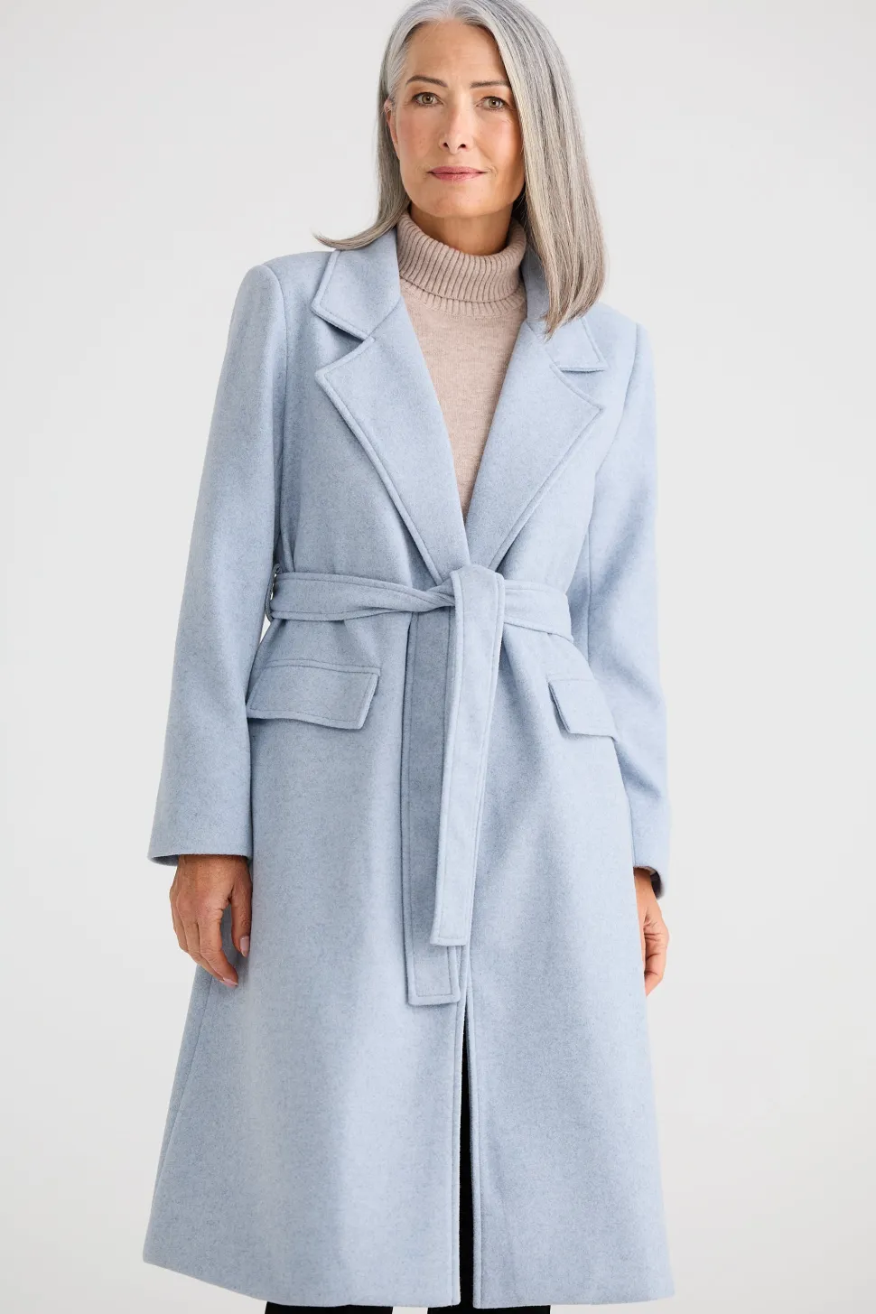 Brave & True Julianne Coat - Steel Blue