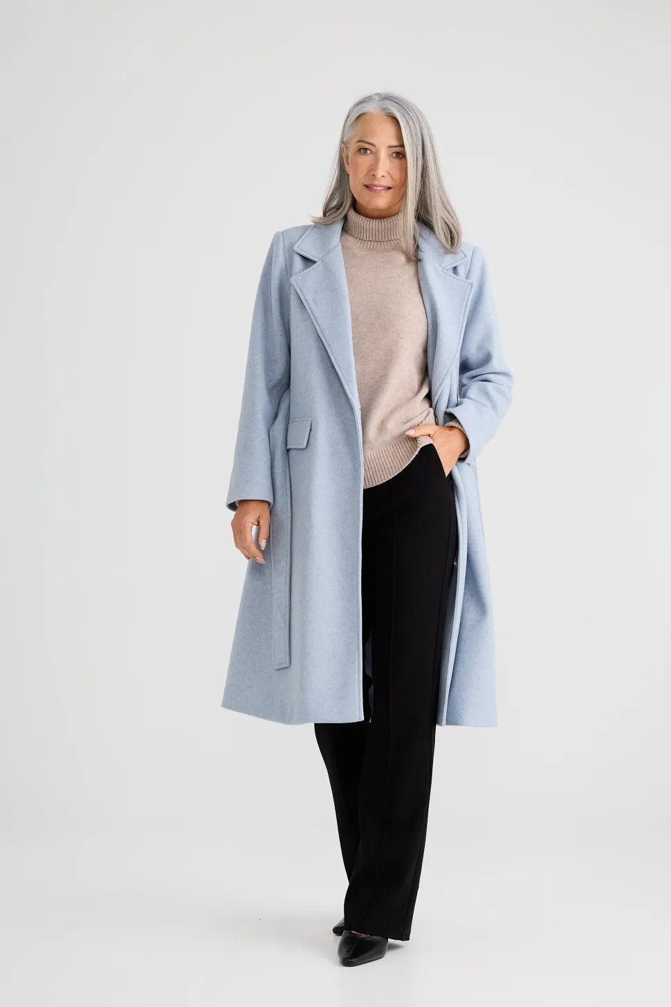 Brave & True Julianne Coat - Steel Blue