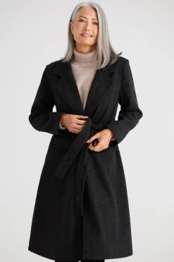 Brave & True Julianne Coat - Charcoal