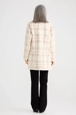 Brave & True Marschall Knit Jacket - Beige Check