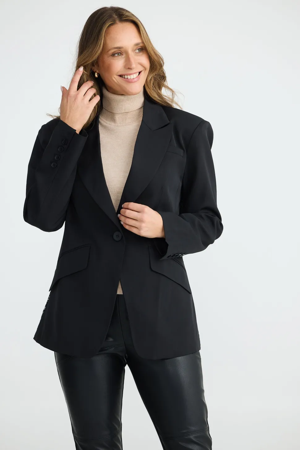 Brave & True Roxie Blazer- Black
