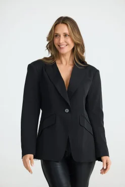 Brave & True Roxie Blazer- Black