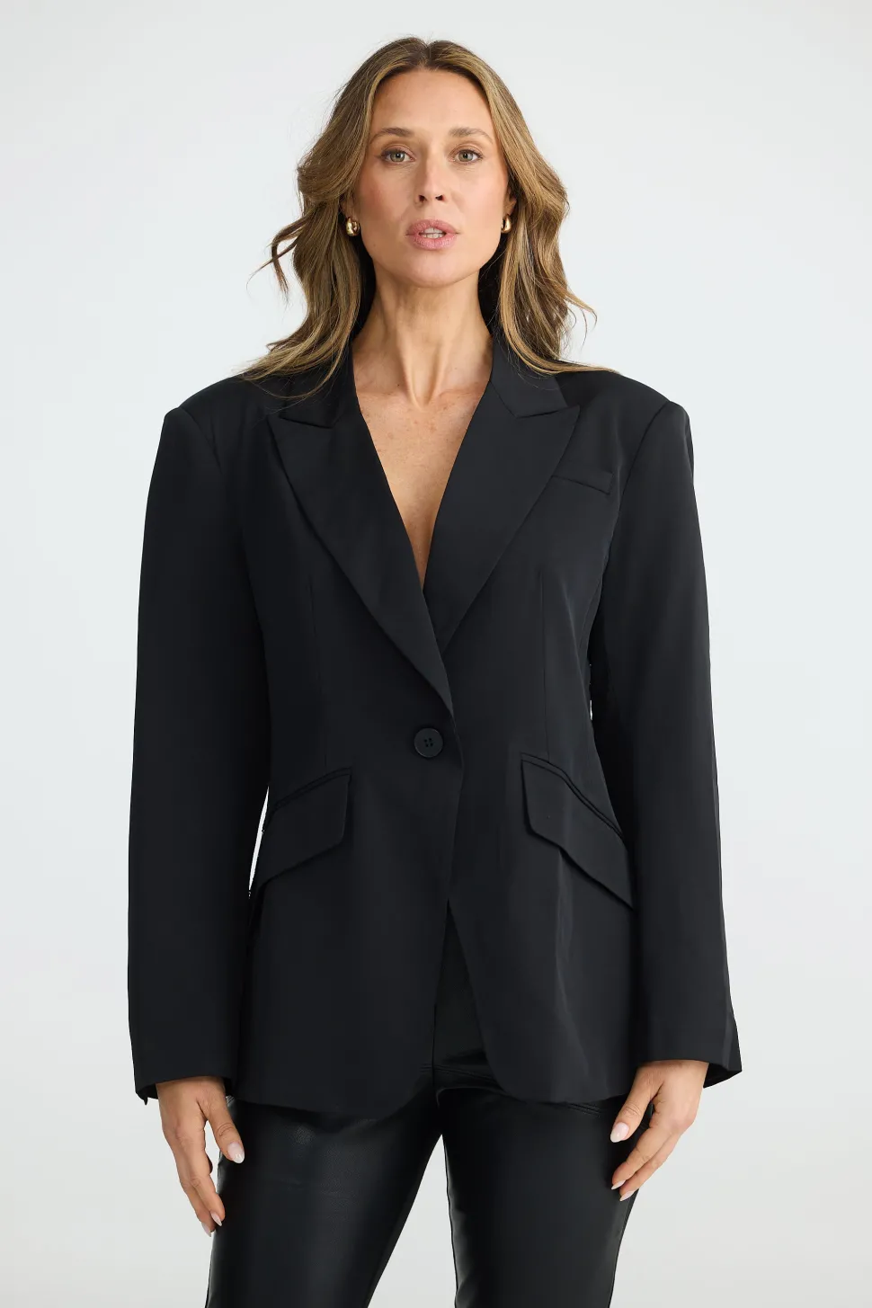 Brave & True Roxie Blazer- Black