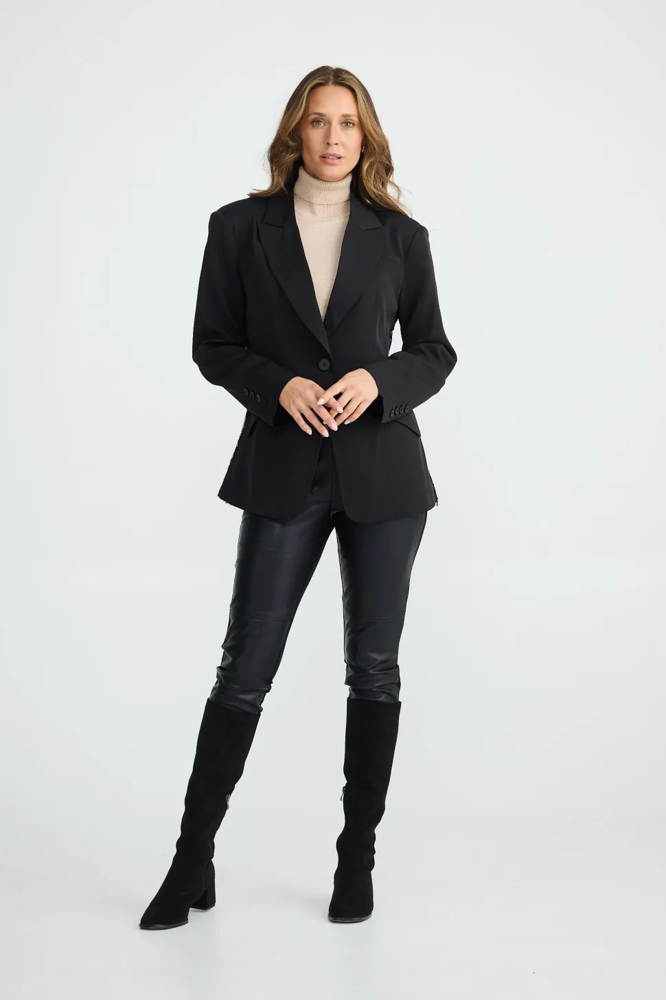 Brave & True Roxie Blazer- Black