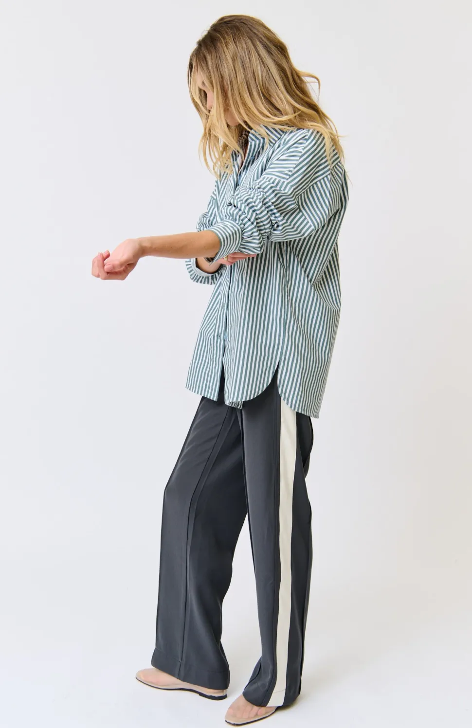 Cartel & Willow Adalyn Shirt - Alpine Mist
