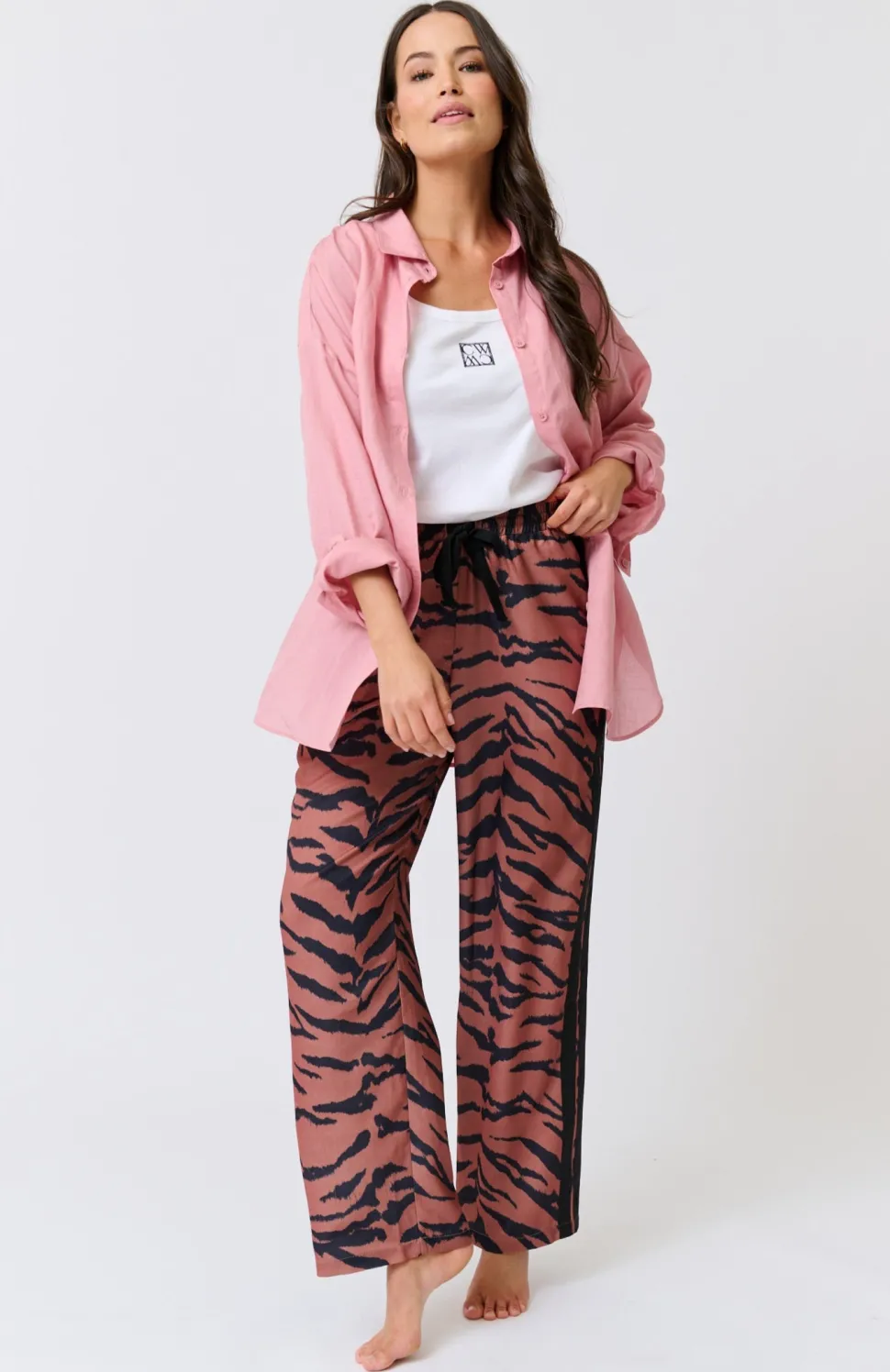 Cartel & Willow Joss Pant - Zebra