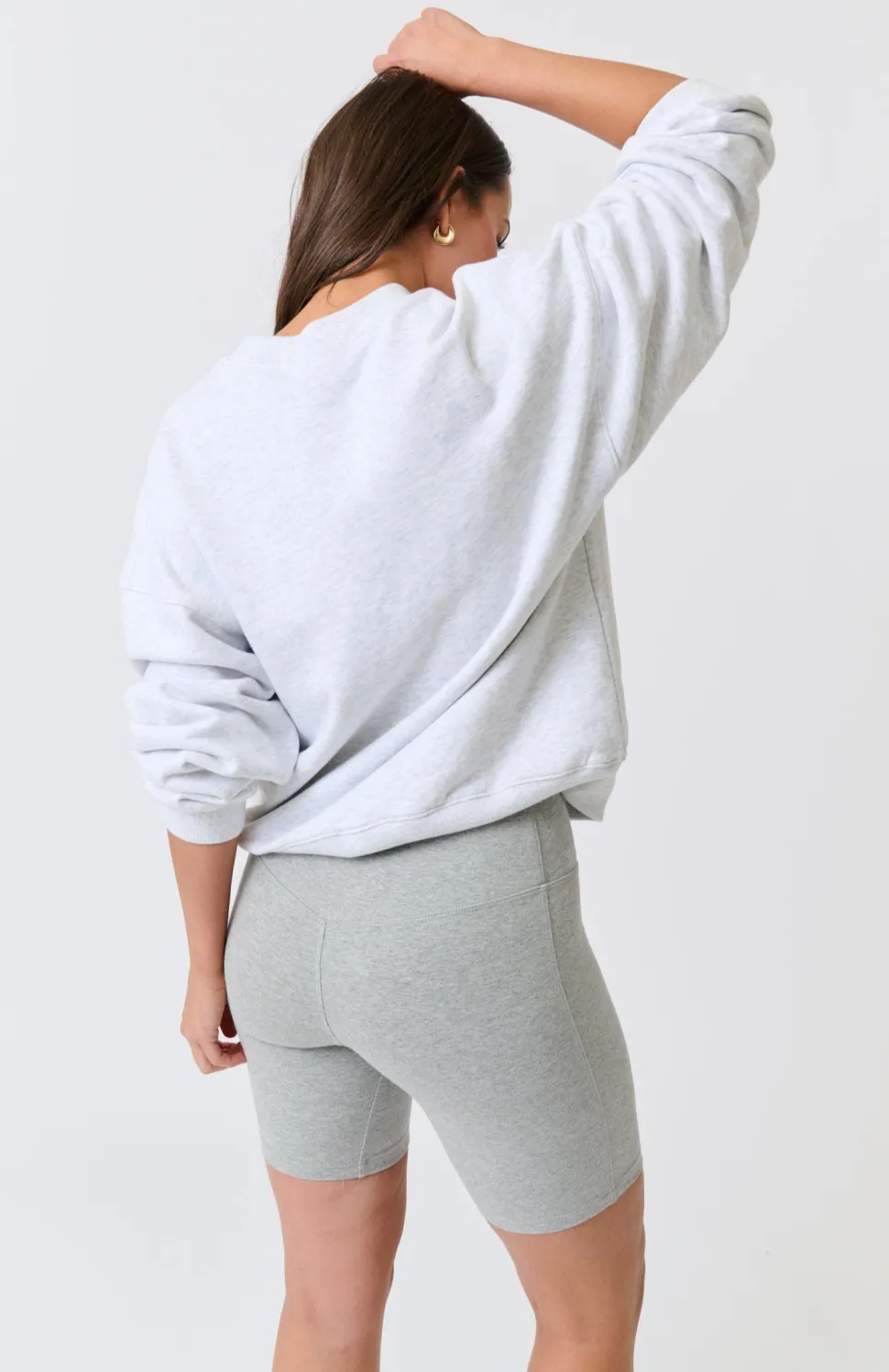 Cartel & Willow Nina Sweater - Grey Marle Varsity