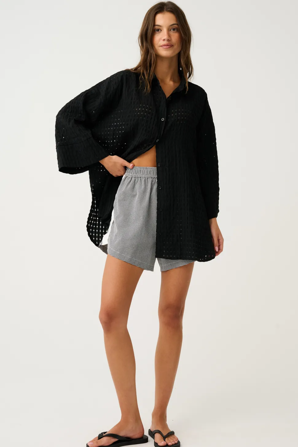 Cartel & Willow Stevie Kaftan - Black Weave