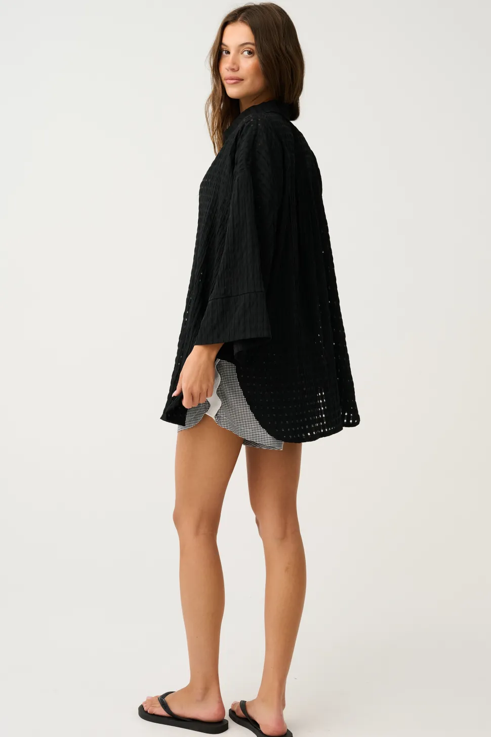 Cartel & Willow Stevie Kaftan - Black Weave