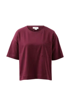 Ceres Boa Boxy Pocket Tee - Raisin