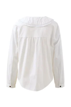 Ceres life Alice Collared Top - White