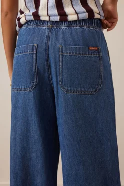 Ceres Life Andie Wide Leg Drawstring Pant - Fresh Indigo