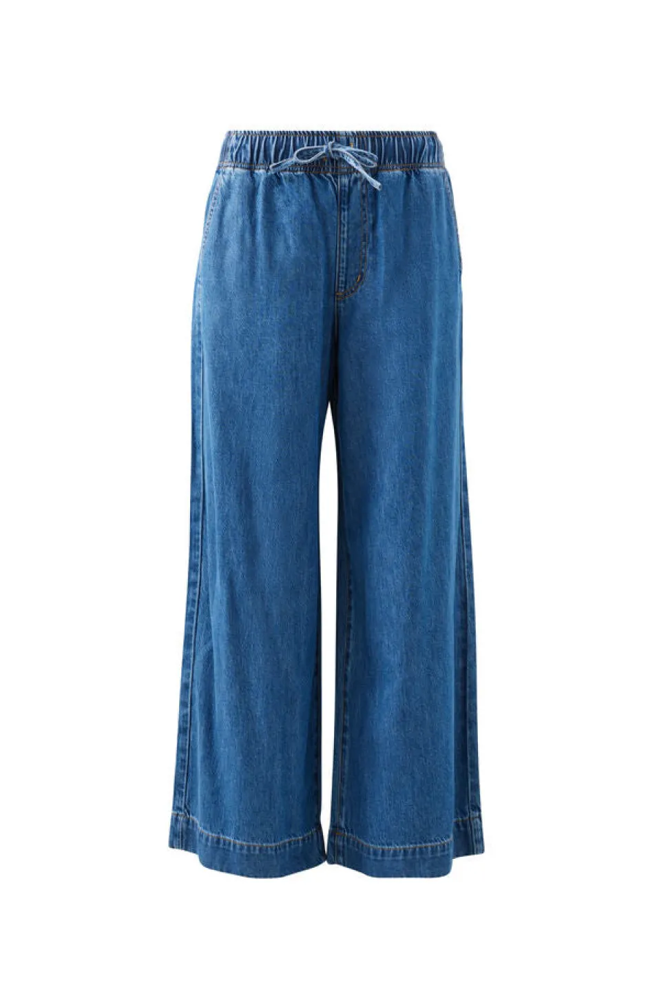 Ceres Life Andie Wide Leg Drawstring Pant - Fresh Indigo