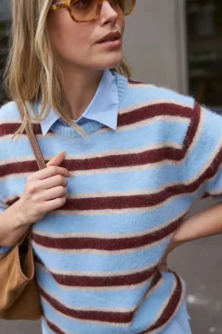 Ceres Life Bonnie Lofty Knit - Blue Stripe