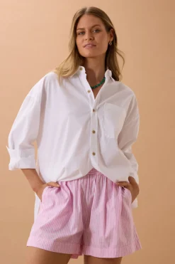 Ceres Life Mila Short - Hibiscus Pink Stripe