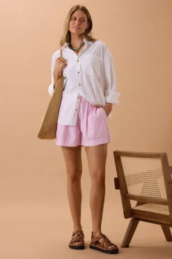 Ceres Life Mila Short - Hibiscus Pink Stripe