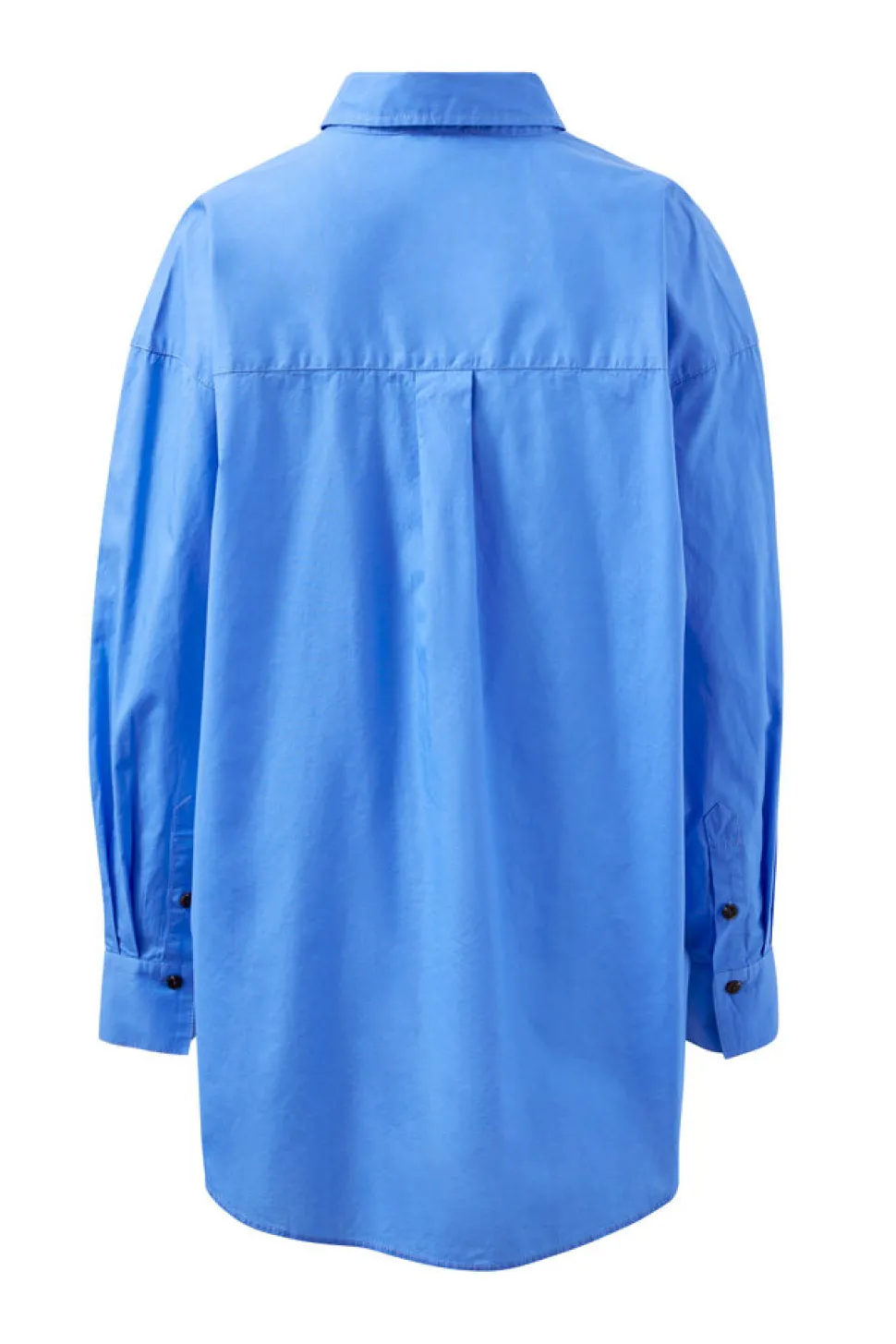 Ceres Life Peta Oversized Poplin Shirt - Amalfi Blue