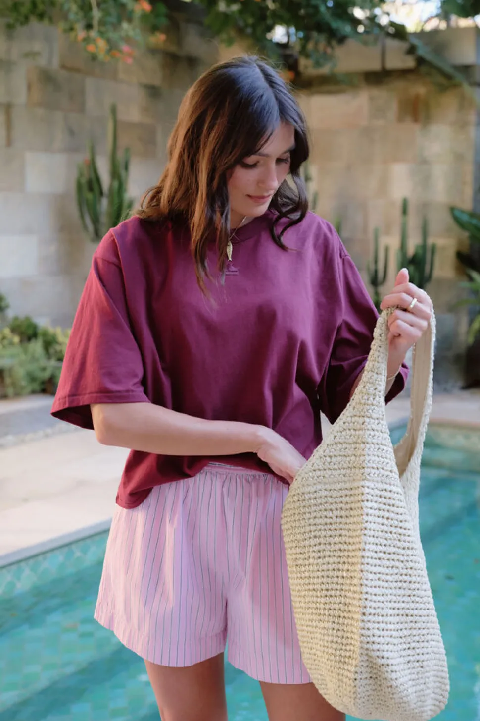 Ceres Life Phoebe Premium Tee - Pomegranate