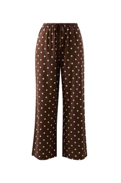 Ceres Life Resort Pant - Choc Polka Dot