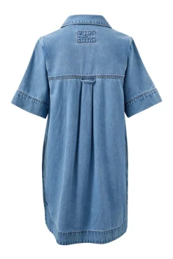 Ceres Life Sammy Relaxed Shirt Dress - Mid Vintage Blue