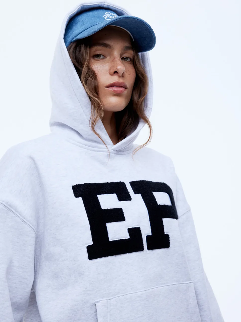 Ena Pelly EP Hoodie - White Marle