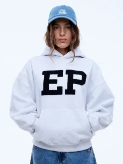 Ena Pelly EP Hoodie - White Marle