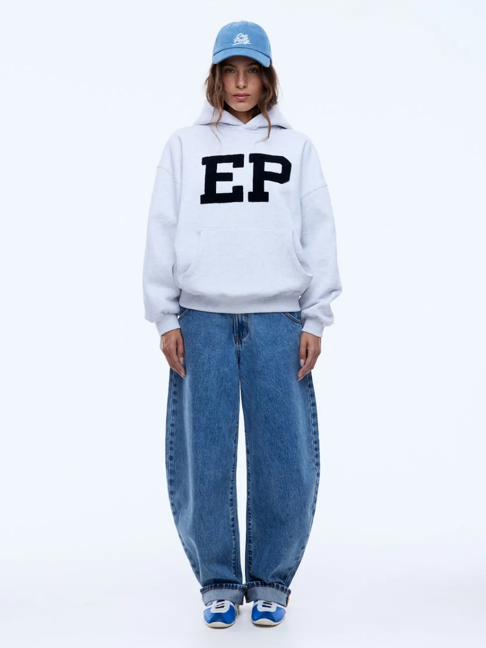 Ena Pelly EP Hoodie - White Marle