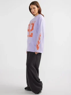 Ena Pelly Flame Jersey Long Sleeve Tee - Pink