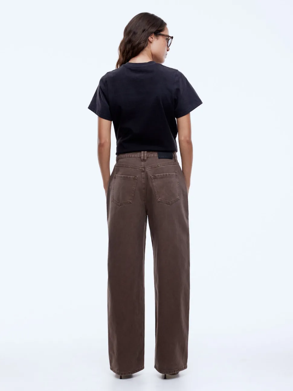 Ena Pelly Leesa Denim Jean - Washed Mocha