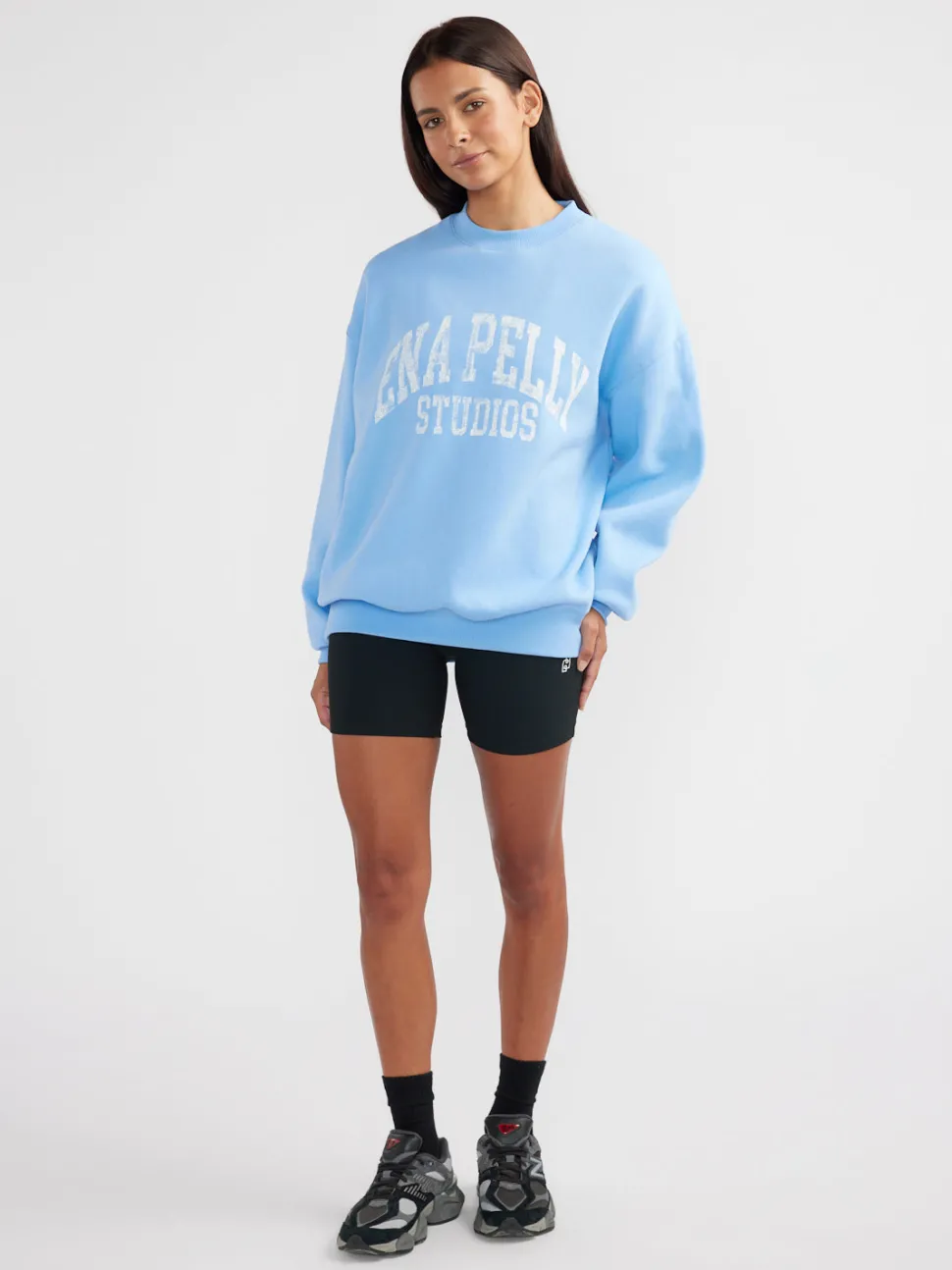 Ena Pelly Vintage Sport Sweatshirt - Cornflower Blue