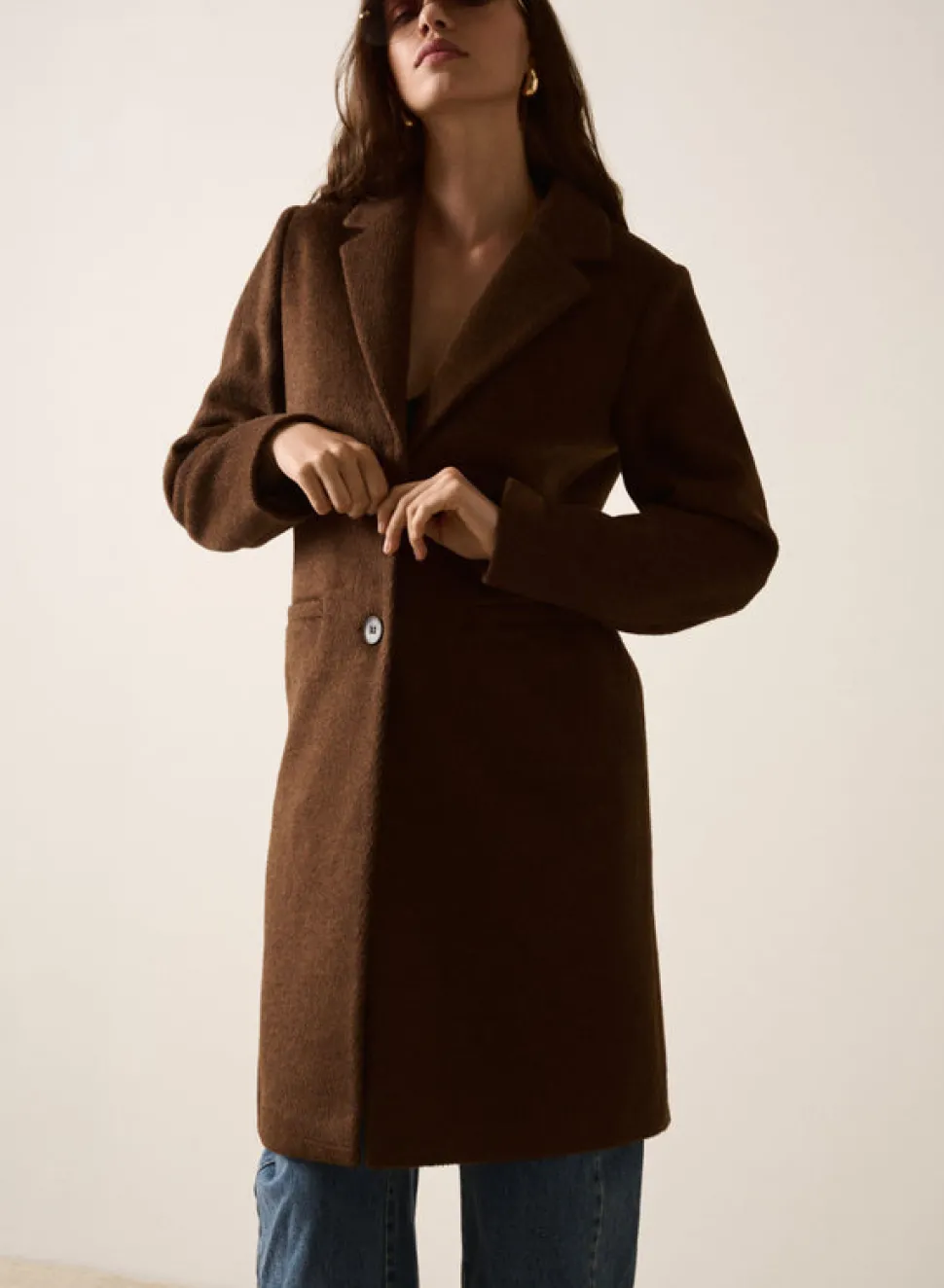 Esmaee Nomad Coat - Chocolate