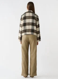 Esmaee Ridder Coat - Brown/Grey Check