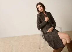 Esmaee Roam Tweed Coat - Mocha Tweed