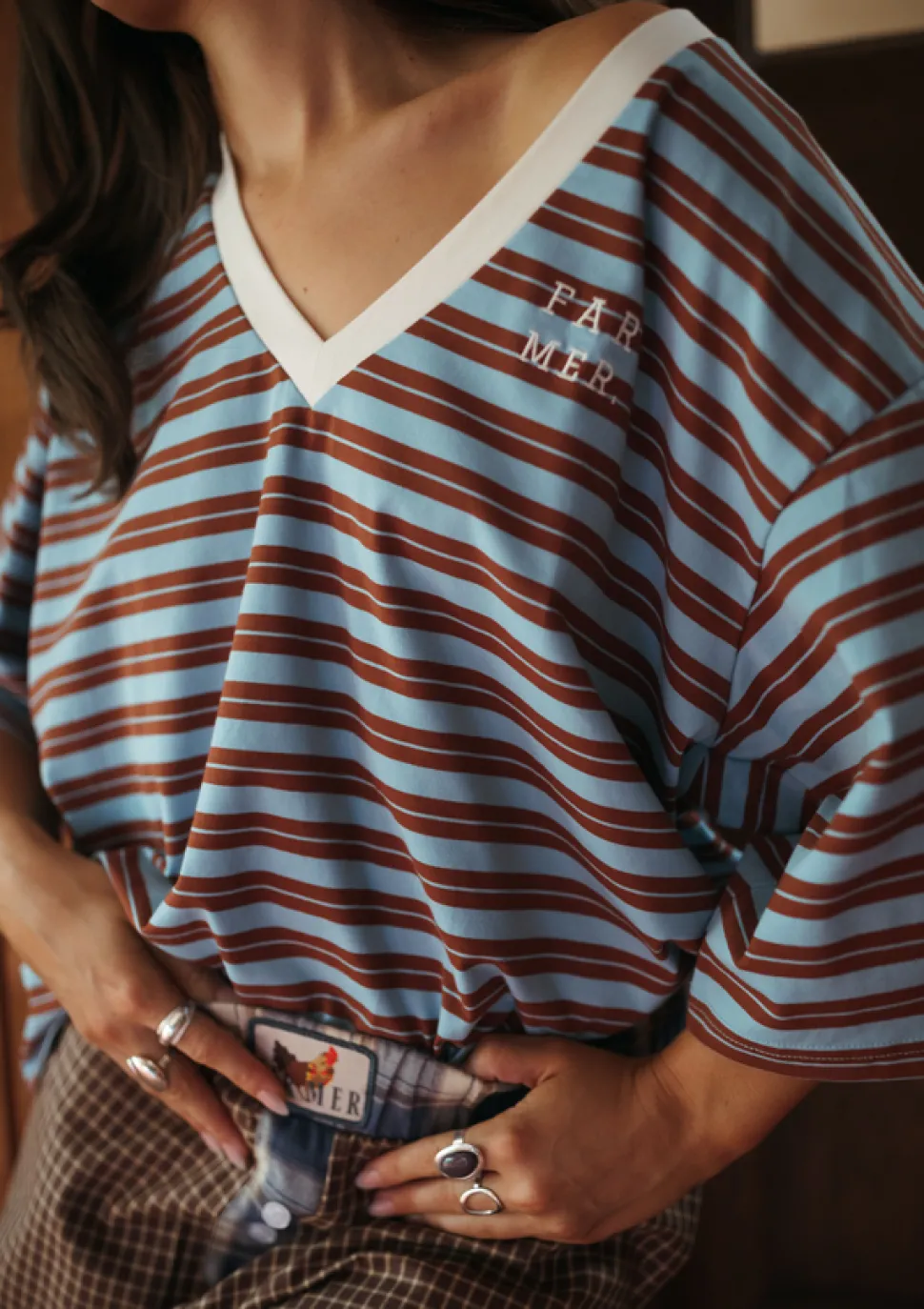 FAR MER Heartbreak Blues Jersey Vee